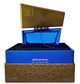 Духи с феромонами мужские SHIATSU Pheromone Fragrance men darkblue, 15 мл. HOT67140 фото