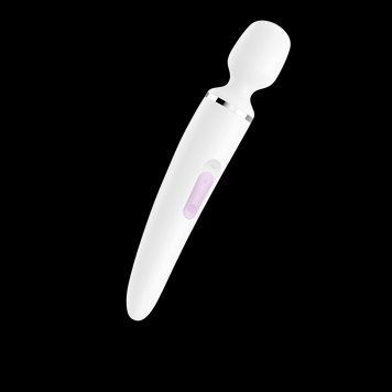 Вібромасажер Satisfyer Wand-er Woman (White/Chrome), розмір XXL, 34х5,7 див. SO3458 фото