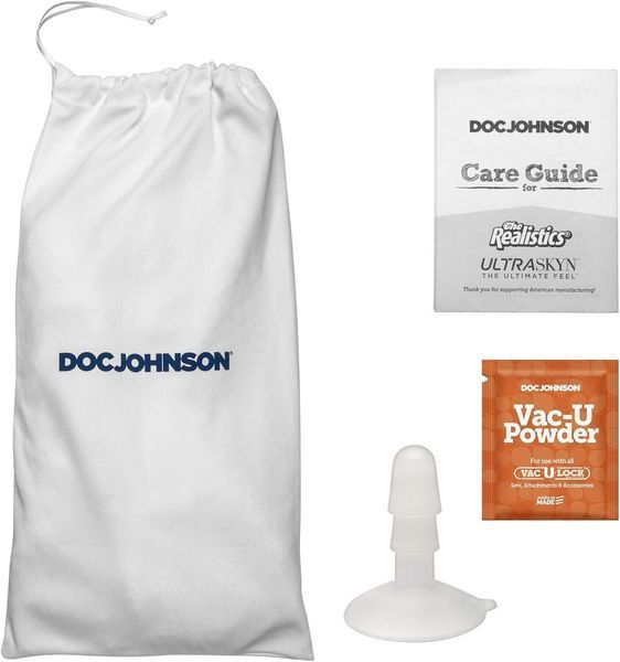 Фалоімітатор з еякуляцією Doc Johnson The Realistic Cock ULTRASKYN &mdash; Squirting 9,5 Inch Chocolate, 21,6х5,1 см. SX4470 фото