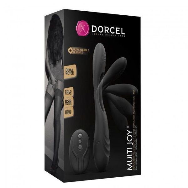 Вібратор для пар Dorcel MULTI JOY з пультом дистанційного керування, 20х3,2 см. SO4067 фото