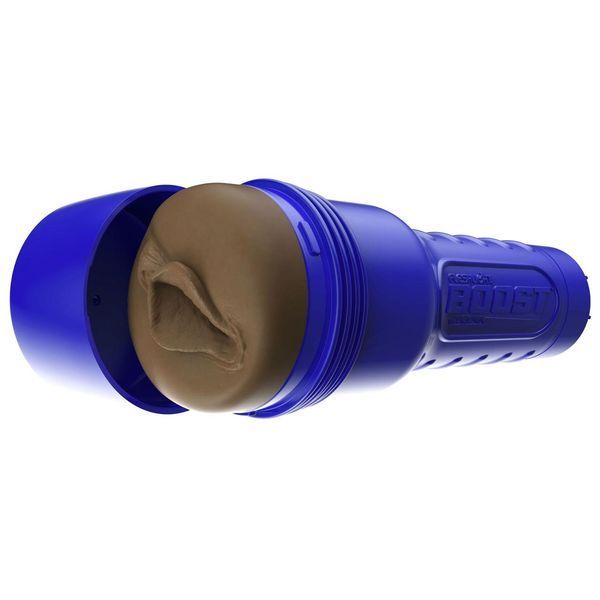 Мастурбатор-вагина Fleshlight Boost Bang Medium Dark Flesh, плавающие кольца Turbo Tech, 24,8х9,5 см. SX1315 фото
