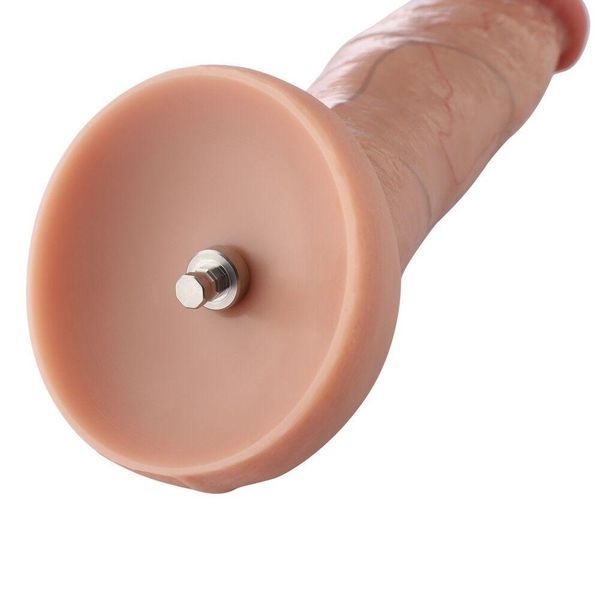 Гіперреалістичний фалоімітатор Hismith Hyper Realistic Silicone Dildo, KlicLok, 19х5,9 см. SO6213 фото