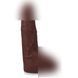 Фалоімітатор з еякуляцією Doc Johnson The Realistic Cock ULTRASKYN &mdash; Squirting 9,5 Inch Chocolate, 21,6х5,1 см. SX4470 фото 1