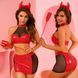 Сексуальный костюм дьяволицы JSY &laquo;Искусительница Джен&raquo; One Size, топ, юбка, трусики, рожки, жезл SX0400 фото 1