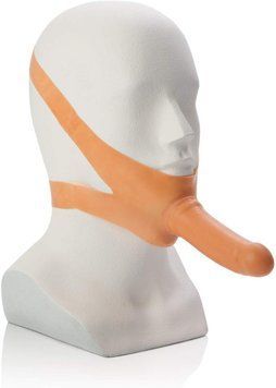 Фаллоимитатор с креплением на голову The Original Accommodator Latex Ivory T850037 фото