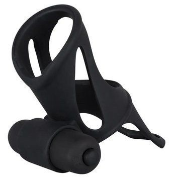 Насадка на пенис с вибрацией Black Velvets Sleeve + Vibe от Orion, 5х3 см. 470107 фото