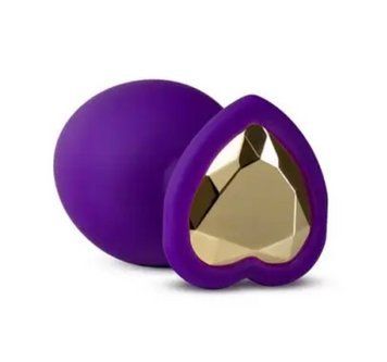Анальна пробка TEMPTASIA BLING PLUG LARGE PURPLE, 9,5х4,4 см. T331312 фото