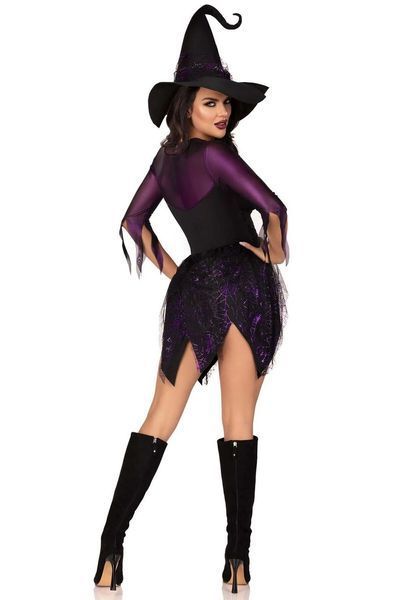 Костюм ведьмочки Leg Avenue Mystical Witch, платье, шляпа, S, M, L, XL SO9184 фото