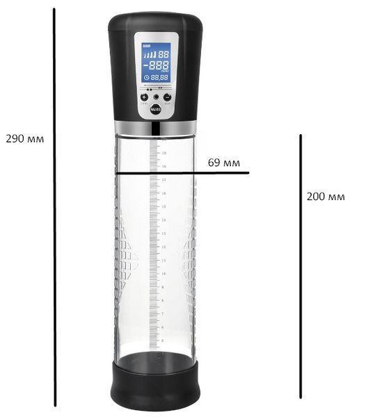 Автоматична вакуумна помпа Power pump USB Rechargeable, 29х7 см. BS6000014 фото