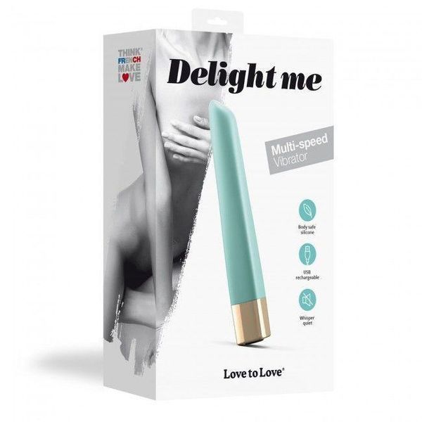 Классический вибратор с мягким кончиком Love To Love Delight Me Menthe, 12х1,7 см. SO3084 фото