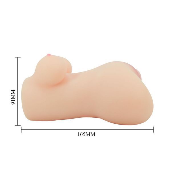Мастурбатор вагина и анус в форме женского торса Crazy Bull Hannah Masturbator Flesh, 16,5х9 см. 6603BM-009247N фото