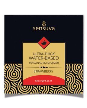 Густой лубрикант на водной основе со вкусом клубники Sensuva - Ultra&ndash;Thick Water-Based Strawberry, 6 мл. SO3383 фото