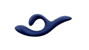 Смарт вибратор-кролик We-Vibe Nova Midnight Blue, эргономичный, регулируемый угол наклона ствола, 21,7х3,9 см. SO6931 фото