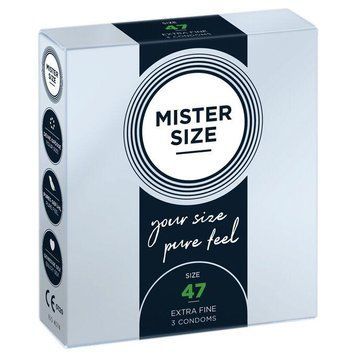 Презервативы Mister Size - pure feel - 47 мм, толщина 0,05 мм, 3 шт. SO8032 фото