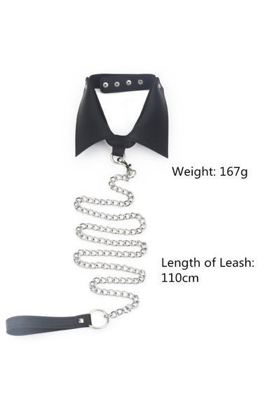 Комір з ланцюгом MADAM COLLAR BLACK DIA106 фото