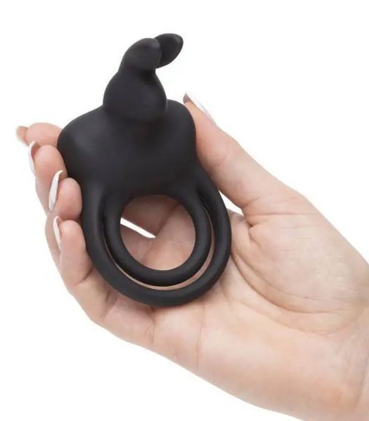 Подвійне ерекційне кільце з вібрацією Fifty Shades Happy Rabbit Stimulating Rechargeable Rabbit Cock Ring FS73137 фото