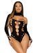 Безшовне боді Leg Avenue Seamless thong back bodysuit black, One Size SO9097 фото 4