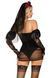 Эротический костюм черной невесты Leg Avenue Heartbreak Bride, XS, S, M, L SO9207 фото 4