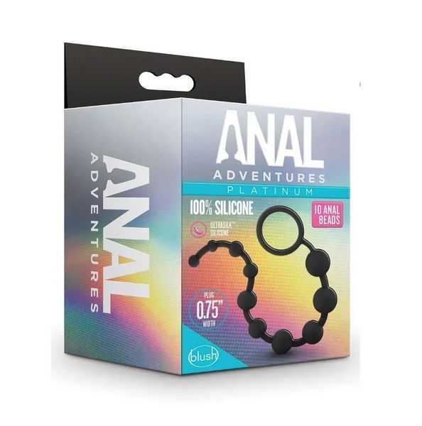 Силиконовые анальные шарики Blush Anal Adventures, 31,7х2 см. BL331456 фото