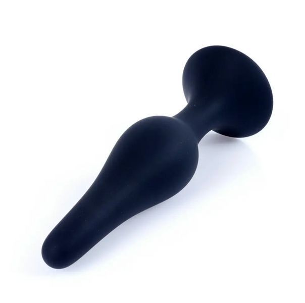Анальний плаг Silicone Plug Black - Large, 12,5 х3 см. BS6400094 фото