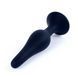 Анальний плаг Silicone Plug Black - Large, 12,5 х3 см. BS6400094 фото 2