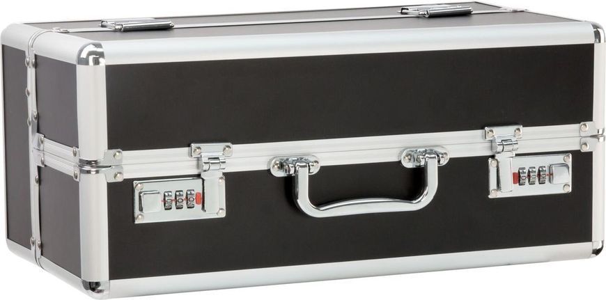 Великий бокс для зберігання інтимних іграшок із кодовим замком BMS Factory Large Lokable Vibrator Case Black SO8899 фото