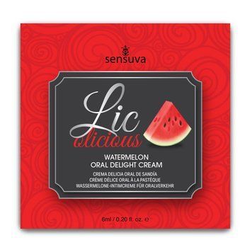 Гель для мінету зі смаком кавуна Sensuva Lic-o-licious Watermelon, 6 мл. SX0663 фото