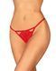 Трусики-стрінги з доступом Obsessive Ingridia crotchless thong, червоні, XS/S, M/L, XL/2XL SO9043 фото 1