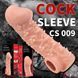 Насадка на член с отверстием для мошонки Kokos Extreme Sleeve CS 009-L, 17,6х5,1 см. SX1468 фото 6