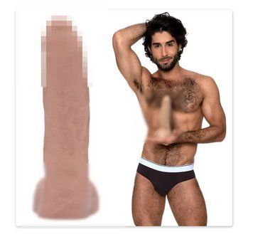 Фалоімітатор Fleshjack Boys: Diego Sans Dildo, по зліпку пеніса порноактора, 19х4,2 см. SO9587 фото
