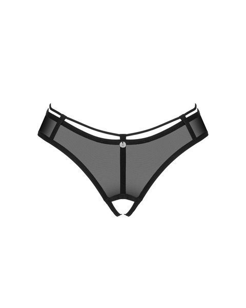 Прозрачные трусики с вырезом Obsessive Roxelia crotchless thong, XS/S, M/L, XL/2XL SO9077 фото