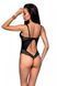 Боди из эко-кожи и кружева Loona Body black Passion, S/M, L/XL, XXL/XXXL SO5356 фото 2