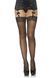 Панчохи під пояс зі швом, бантом та стразами ззаду Leg Avenue Stockings Rhinestone backseam Black, one size SO7915 фото 2