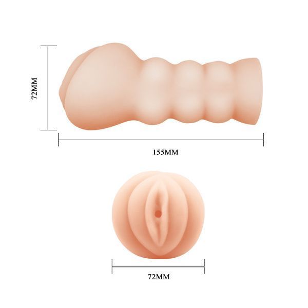 Мастурбатор-вагина с утягивающими кольцами Crazy Bull Julia Pocket Pussy, 15,5x7,2 см. BM-009152H фото