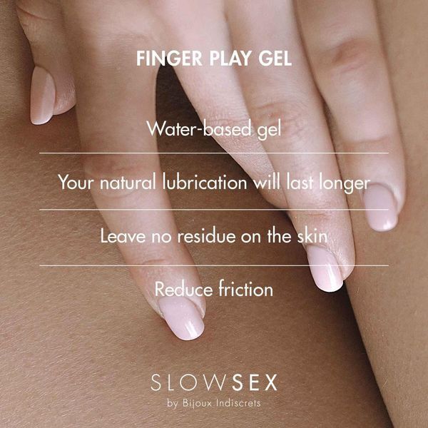 Гель-мастило для мастурбації Bijoux Indiscrets Slow Sex Finger play gel, 30 мл. SO5901 фото
