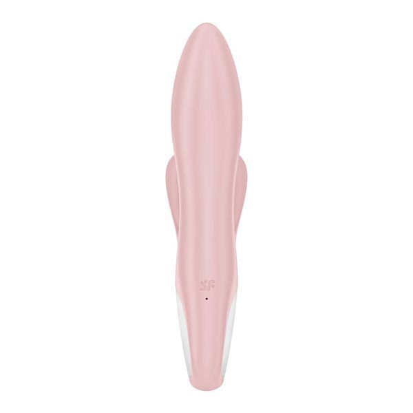 Вібратор-кролик надувний Satisfyer Air Pump Bunny 3, 12 режимів, подвійний відросток, 21х4 см. (надувається до 5,5 см) SX2173 фото