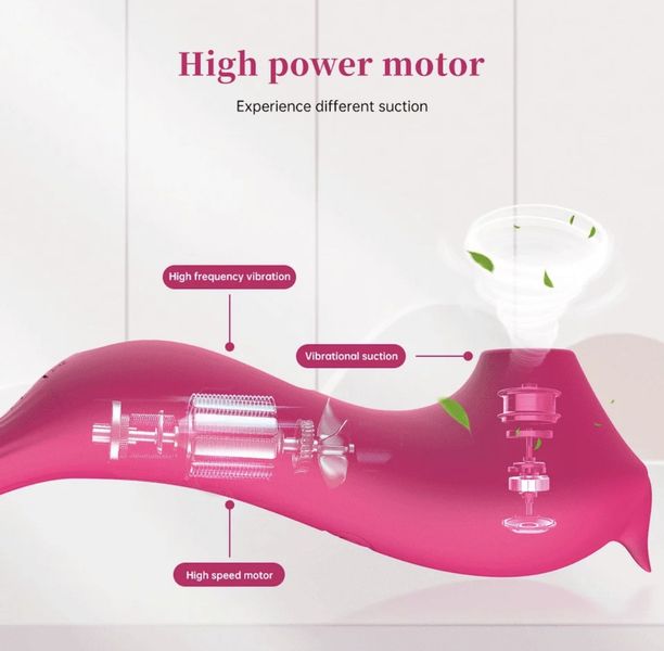 Вібратор та вакуумний кліторальний стимулятор 2-в-1 infatuated clit nipple suction vibrator, 15 см. 300001 фото