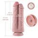 Двойной дилдо для секс-машин Hismith 8.5&rdquo; Two Cocks One Hole Silicone Dildo, 21,5х7 см. SO6206 фото 8