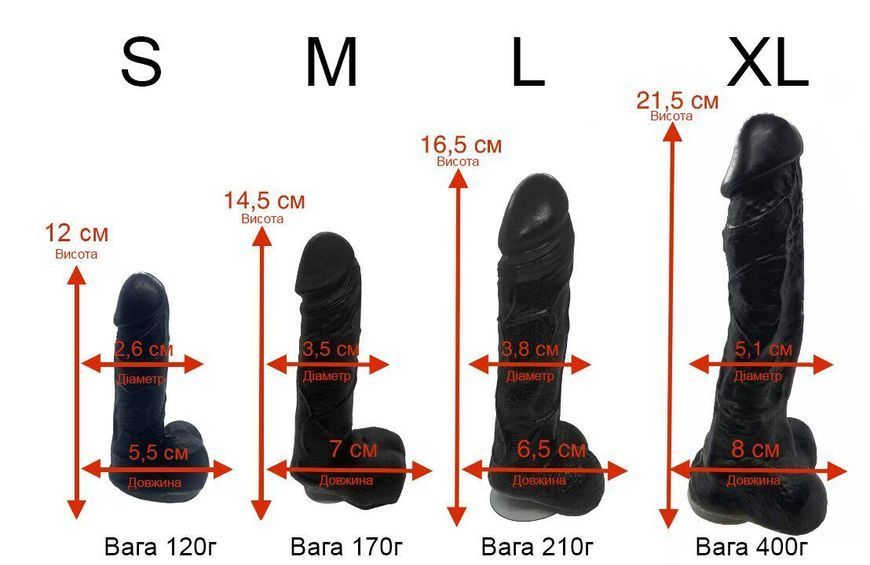 Крафтове мило-член із присоскою "Чистий Кайф" Black, size S, натуральне SO4795 фото