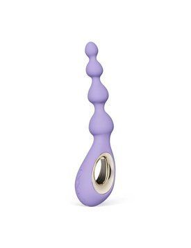 Анальні буси з вібрацією LELO Soraya Beads Violet Dusk, різний діаметр намистин, 8 режимів, 23,4х3,4 см. SX3041 фото