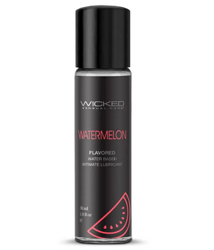 Їстівний лубрикант зі смаком кавуна WICKED AQUA WATERMELON FLAVORED, 30 мл. T252071 фото