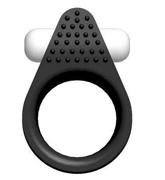Кільце ерекційне з вібрацією LIT-UP SILICONE STIMU RING 1 BLACK DT21154 фото