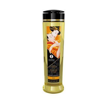Натуральное массажное масло с ароматом персика Shunga Stimulation - Peach, 240 мл. SO4494 фото