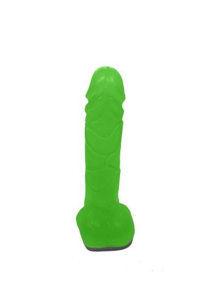 Крафтовое мыло-член с присоской "Чистый Кайф" Green, size M SO2641 фото