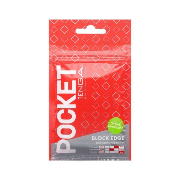 Мастурбатор TENGA Pocket Block Edge, 8х5 см. SO5596 фото