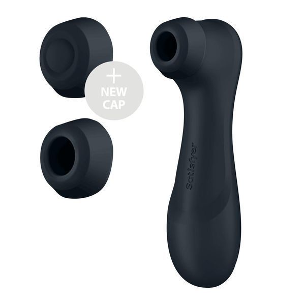 Вакуумный клиторальный стимулятор с вибрацией Satisfyer Pro 2 Generation 3 with Liquid Air Dark Grey SO8402 фото