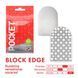 Мастурбатор TENGA Pocket Block Edge, 8х5 см. SO5596 фото 1