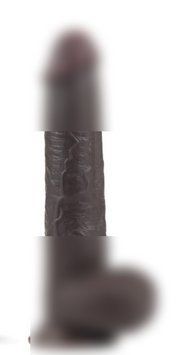 Фалоімітатор Sliding-Skin Dual Layer Dong 9" Black, 23х4 см. 6452LV317013 фото