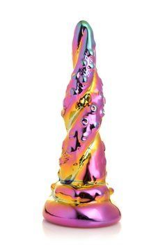 Фэнтезийный стеклянный фаллоимитатор Creature Cocks Enchanting Rainbow Glass Dildo, 16х4 см. SX2223 фото