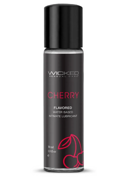 Їстівний лубрикант зі смаком вишні WICKED AQUA CHERRY FLAVORED, 30 мл. T252073 фото